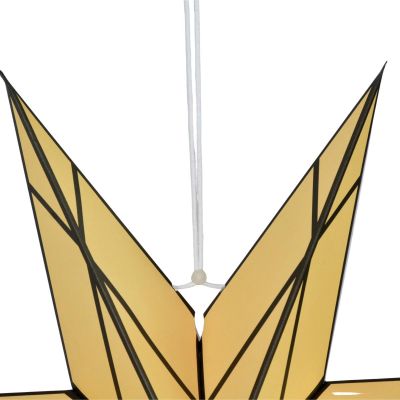 10. DEKORACJA PAPIEROWA GWIAZDA 50CM 7 RAMION KREMOWA