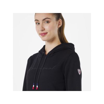 8. Bluza Rossignol W Logo Sweat Hood Fl czarny
