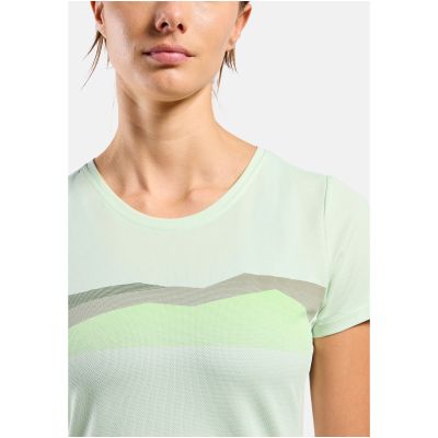 Koszulka damska Odlo F-DRY RIDGELINE T-shirt crew neck s/s zielona