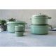 3. Garnek żeliwny okrągły STAUB 40508-706-0 - 5,2 ltr miętowy