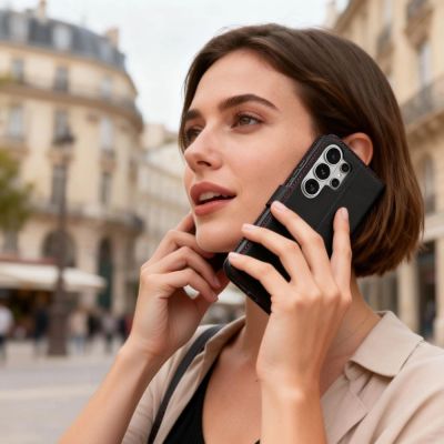 7. Etui Tech-Protect Wallet na Samsung Galaxy S26 Ultra - czarno-czerwone