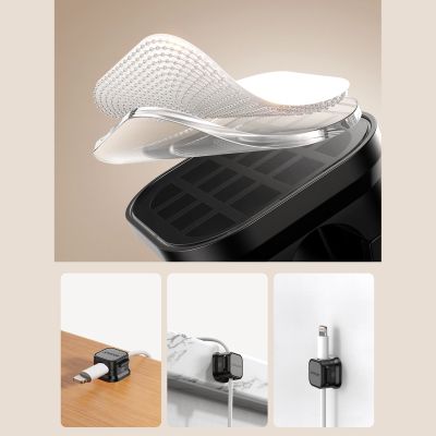 9. Organizer kabli Joyroom JR-ZS368 magnetyczny - czarny (6 szt.)