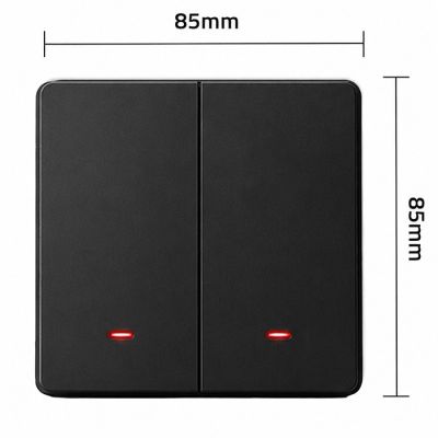 9. QOLTEC WŁĄCZNIK/WYŁĄCZNIK ŚWIATŁA | 2-KANAŁOWY | WI-FI | TIMER | TUYA | CZARNY