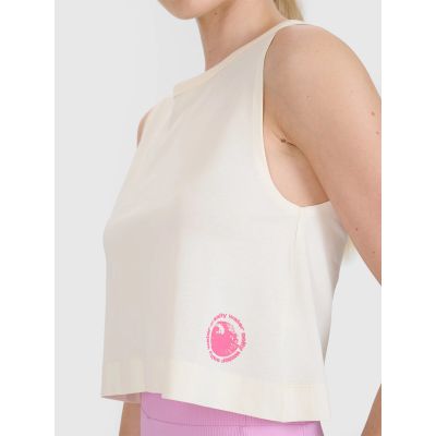 5. Top regular z nadrukiem damski 4F 4FWSS25TSLEF118-11S