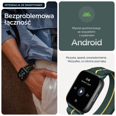 14. Smartwatch Motorola Moto Watch Fit 44 mm Trekking Green