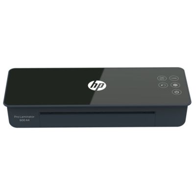 6. HP Laminator PRO LAMINATOR 600 A4, na zimno/gorąco, prędkość 60cm/min + 15 folii: 3xA4, 4xA5, 4xA6, 4xB-CARD, czarny