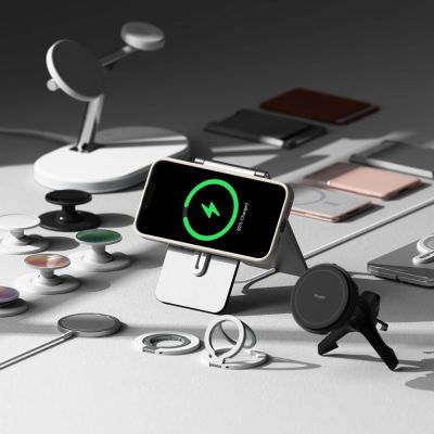 6. Etui Ringke Silicone Magsafe na iPhone 16e / 17e - beżowe