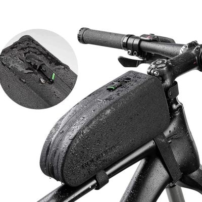 6. Torba Rockbros AS-019 rowerowa na ramę wodoodporna 1.5 l - czarna