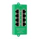 4. Extralink Gigabit PoE Injector 4 Portowy Aktywny, 4 porty Gigabit 802.3at/af, Mode A