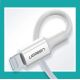 5. Kabel Ugreen US171 Lightning - USB-C MFi PD 20W 480Mb/s 1m - biały