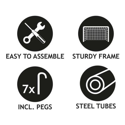 24. BRAMKA DO PIŁKI NOŻNEJ Z SIATKĄ 300x205x120CM DUNLOP