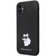 2. Etui Karl Lagerfeld Silicone Choupette Metal Pin na iPhone 11 / Xr - czarne