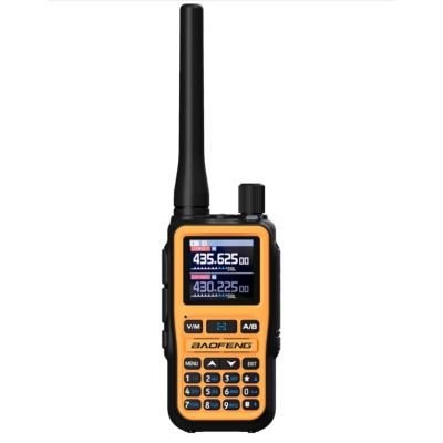 2. Krótkofalówka Baofeng UV-5R EU MINI USB-C Bluetooth VHF UHF Pasmo Lotnicze Orange (antena 15cm)