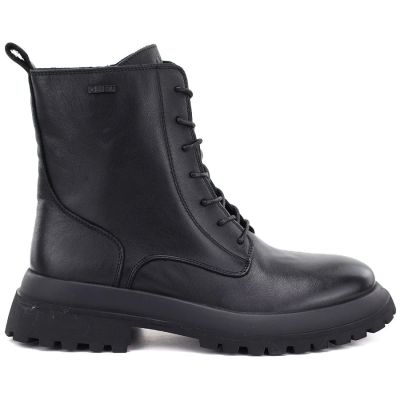 6. Skórzane botki damskie workery ocieplane czarne Big Star UU274375