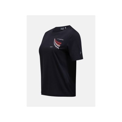 2. Koszulka damska PEAK PERFORMANCE W Explore Graphic Tee kolor czarny