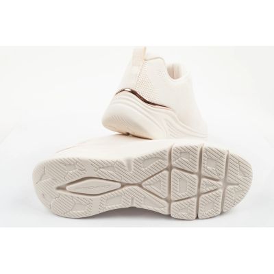 8. Skechers buty sportowe sneakersy damskie Bobs Arch Fit Elev8 ecru