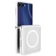 Etui UNIQ Veren AF Magclick Charging na Samsung Galaxy Z Flip 8 - białe