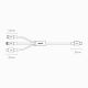 20. Kabel Baseus Rapid Series 3w1 USB-C - USB-C / Lightning / micro USB 20W PD 1.5m - zielony