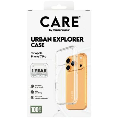 5. Etui CARE by PanzerGlass Flagship Urban Explorer w. Clear Frame na iPhone 17 Pro - przezroczyste