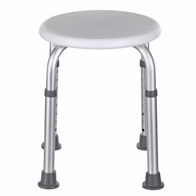 2. Taboret prysznicowy okrągły aluminiowy