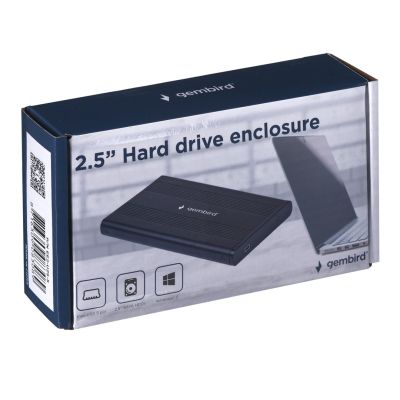 6. Obudowa GEMBIRD EE2-U2S-5 (2.5"; USB 2.0; Aluminium; kolor czarny)