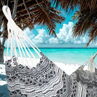 10. HAMAK OGRODOWY 1 OSOBOWY 200x100CM ETNO Z POKROWCEM 1063980