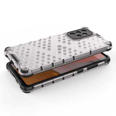3. Honeycomb etui pancerny pokrowiec z żelową ramką Samsung Galaxy A72 4G czarny