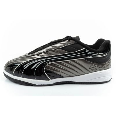 2. Puma buty sportowe sneakersy dziecięce V-S2 Goalgetter modne srebrne