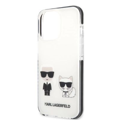 6. Etui Karl Lagerfeld Karl&Choupette na iPhone 13 Pro Max - białe