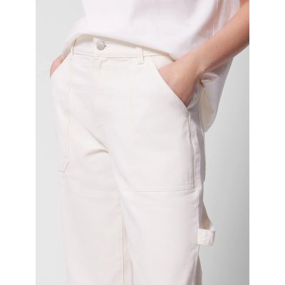 2. Jeansy straight z prostymi nogawkami damskie Outhorn OTHWSS24TTROF721-11S