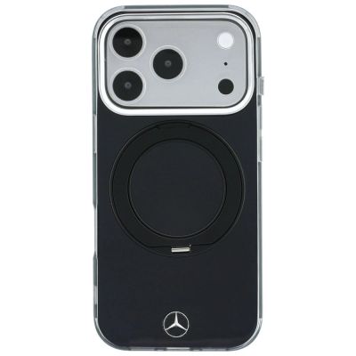 3. Etui Mercedes Ring Stand Iconic Logo MagSafe na iPhone 18 Pro Max / 17 Pro Max - czarne