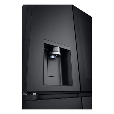 10. Lodówka Side-By-Side LG GMG960EVJE Multi Door 179cm Essence Black Steel czarny mat Total NoFrost podajnik wody