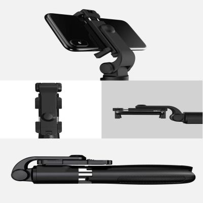 8. Selfie stick Tech-Protect L01S Bluetooth z tripodem do 70cm - czarny