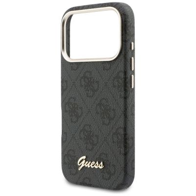 6. Etui Guess 4G Script MagSafe na iPhone 17 Pro - czarne