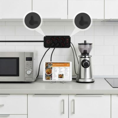 8. MACLEAN LISTWA ZASILAJĄCA, PRZEDŁUŻACZ 6 GNIAZD + 4XUSB, 110-240V AC 50/60HZ, 2.1A MAX 2500W, 1,5 M, CZARNA MCE389 B