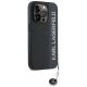4. Etui Karl Lagerfeld Saffiano Rhinestones & Charm na iPhone 15 Pro Max - czarne