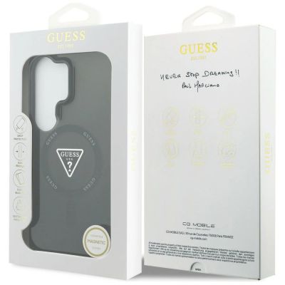 8. Etui Guess IML Gradient Triangle MagSafe na Samsung Galaxy S26 Ultra - czarne