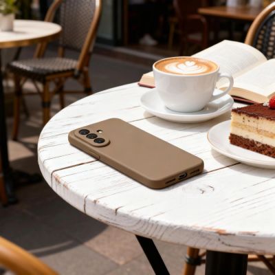 3. Etui Tech-Protect Icon na Samsung Galaxy A37 5G - brązowe