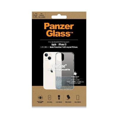 2. Etui PanzerGlass ClearCase antybakteryjne z certyfikatem Military Grade na iPhone 13 / 14 / 15 - przezroczyste