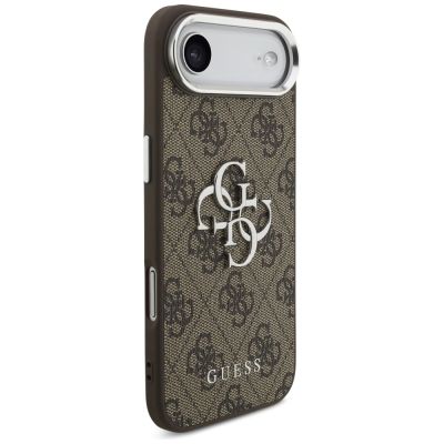 4. Etui Guess 4G Big 4G Classic Logo na iPhone 17 Air - brązowo-srebrne