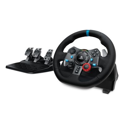 3. Logitech G 991-000539 kontroler gier Aluminium, Czarny USB Kierownica + pedały + zestaw słuchawkowy PC, PlayStation 4, PlayStation 5, Playstation 3