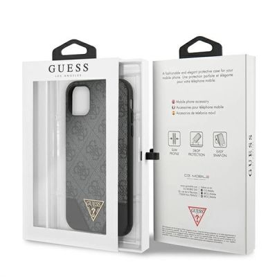 8. Etui Guess 4G Triangle Collection na iPhone 11 6,1" / Xr - szare