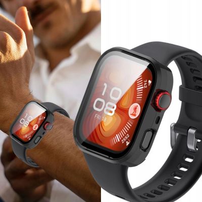 4. Etui Tech-Protect Defense na Huawei Watch Fit 4 Pro - przezroczyste