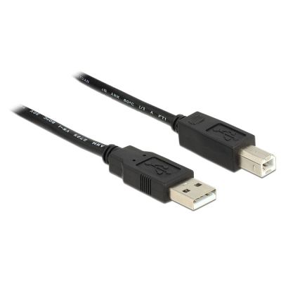 4. DeLOCK 20m, USB2.0-A - USB2.0-B kabel USB USB A USB B Czarny