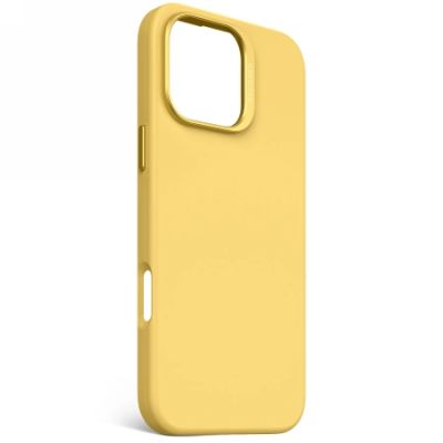 2. Etui Decoded AntiMicrobial Silicone Backcover z MagSafe do iPhone 16 Pro Max - żółte