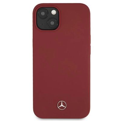 3. Etui Mercedes Silicone Line na iPhone 13 mini - czerwone