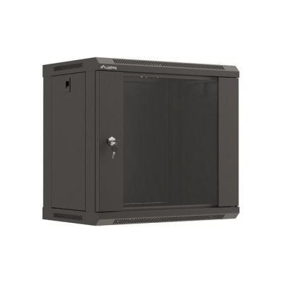 29. LANBERG SZAFA INSTALACYJNA RACK WISZĄCA 19" 9U 540X350 CZARNA DRZWI PRZESZKLONE (FLAT PACK)
