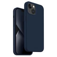 Etui Uniq Lino na iPhone 14 Plus - niebieskie