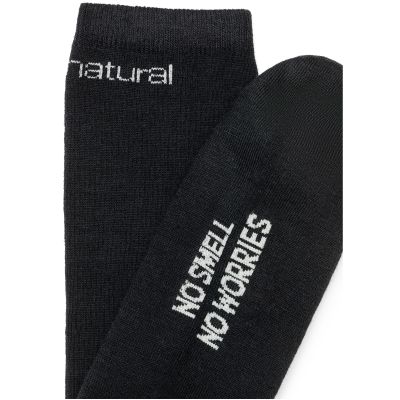 3. Skarpetki SUPER.NATURAL WOOL GUARDIANS LONGSOCKS 2-PAC czarne