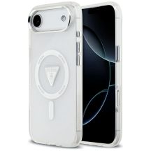 Etui Guess IML Gradient Triangle Logo MagSafe na iPhone Air - przezroczyste